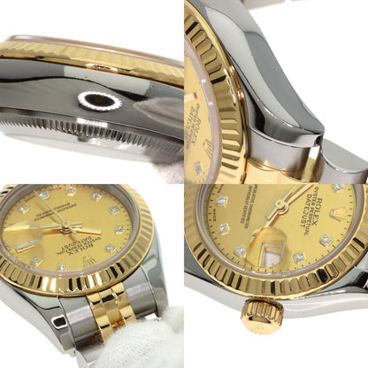 ROLEX DATEJUST 10P Diamond Watches 179173NG Stainless Steel/SSxK18YG Ladies