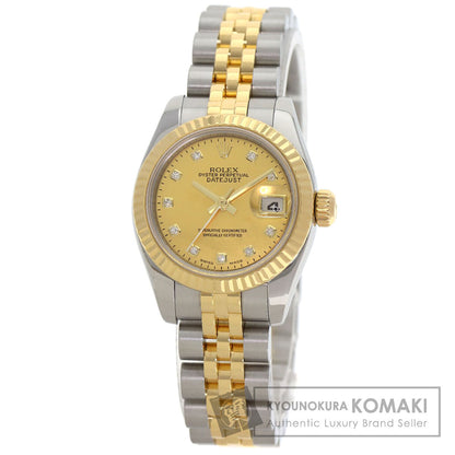 ROLEX DATEJUST 10P Diamond Watches 179173NG Stainless Steel/SSxK18YG Ladies