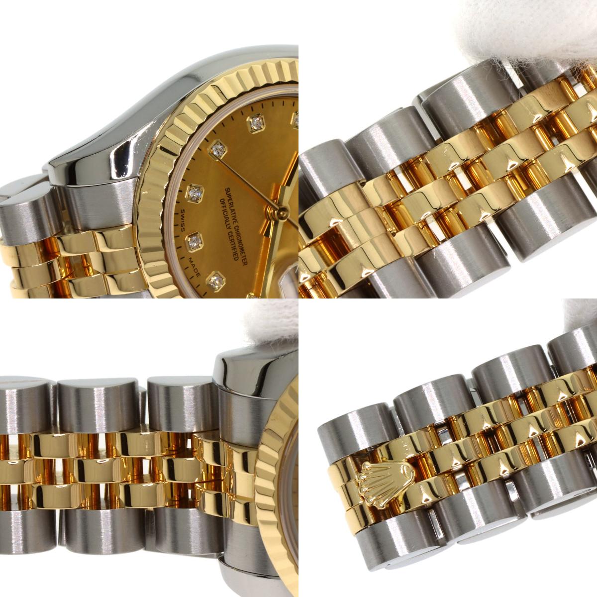 ROLEX DATEJUST 10P Diamond Watches 179173NG Stainless Steel/SSxK18YG Ladies