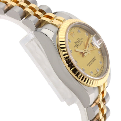 ROLEX DATEJUST 10P Diamond Watches 179173NG Stainless Steel/SSxK18YG Ladies