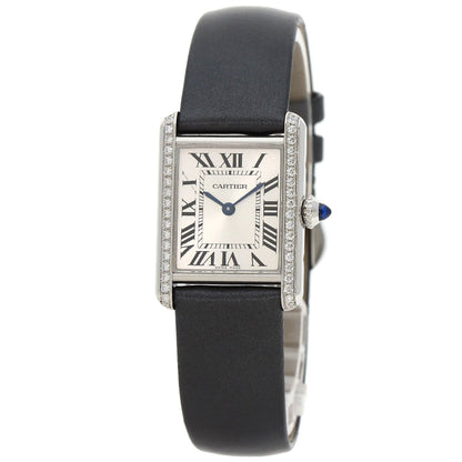 CARTIER Tank Must de Cartier SM Watches W4TA0016 Stainless Steel/Leather Ladies