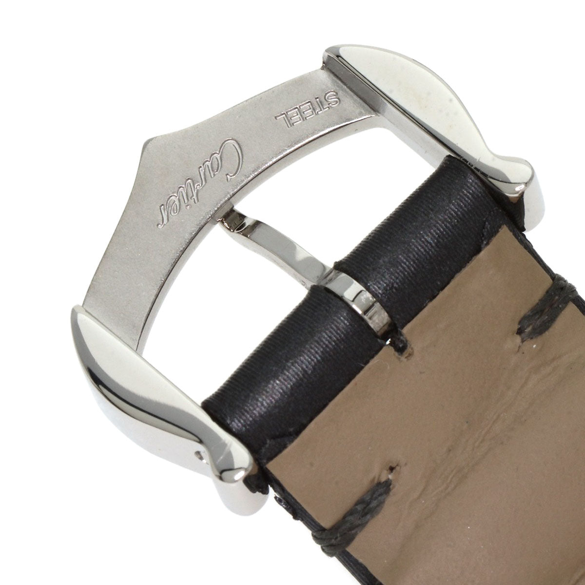 CARTIER Tank Must de Cartier SM Watches W4TA0016 Stainless Steel/Leather Ladies