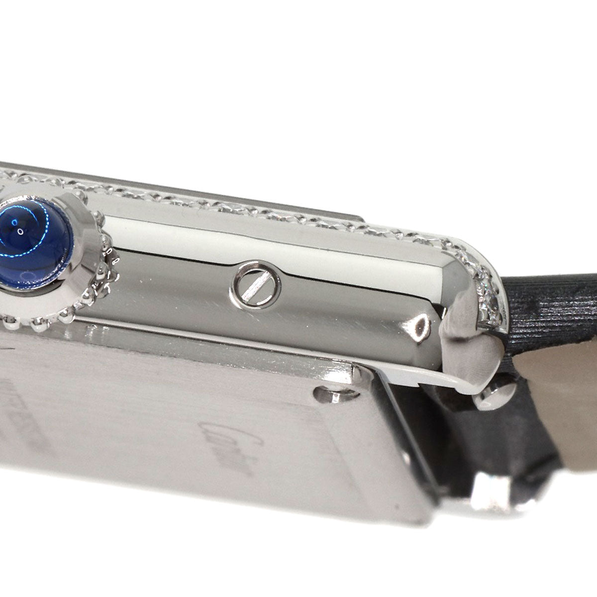 CARTIER Tank Must de Cartier SM Watches W4TA0016 Stainless Steel/Leather Ladies