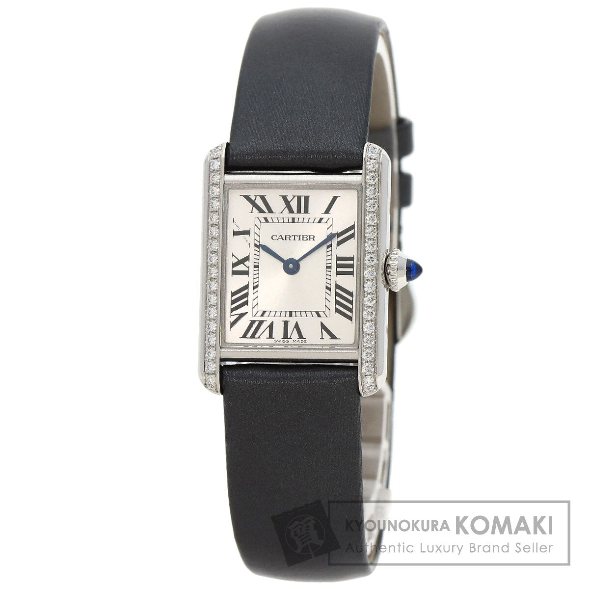 CARTIER Tank Must de Cartier SM Watches W4TA0016 Stainless Steel/Leather Ladies