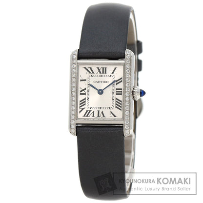 CARTIER Tank Must de Cartier SM Watches W4TA0016 Stainless Steel/Leather Ladies