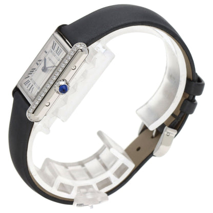 CARTIER Tank Must de Cartier SM Watches W4TA0016 Stainless Steel/Leather Ladies
