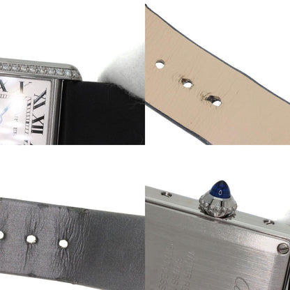 CARTIER Tank Must de Cartier SM Watches W4TA0016 Stainless Steel/Leather Ladies