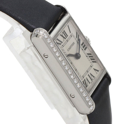 CARTIER Tank Must de Cartier SM Watches W4TA0016 Stainless Steel/Leather Ladies