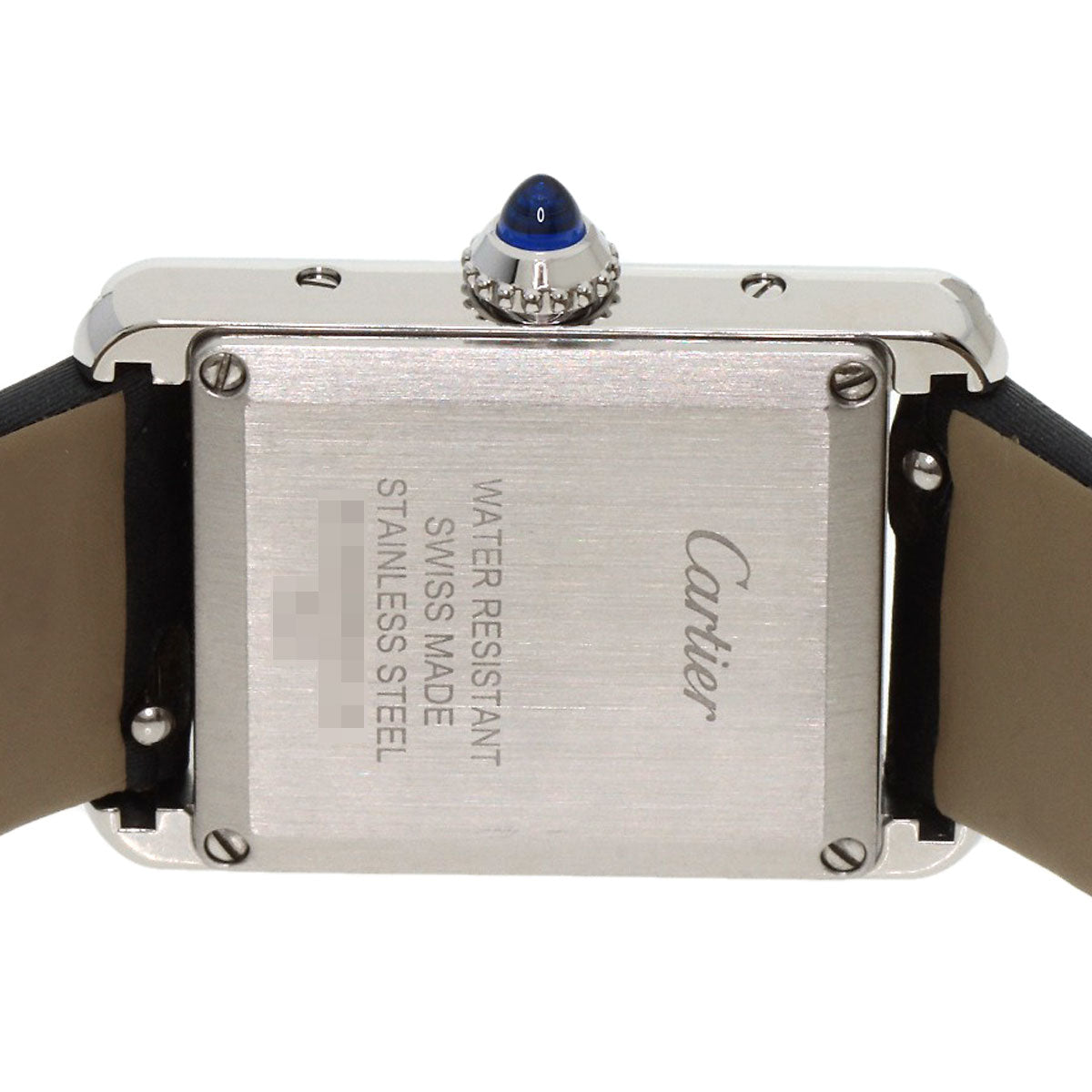 CARTIER Tank Must de Cartier SM Watches W4TA0016 Stainless Steel/Leather Ladies