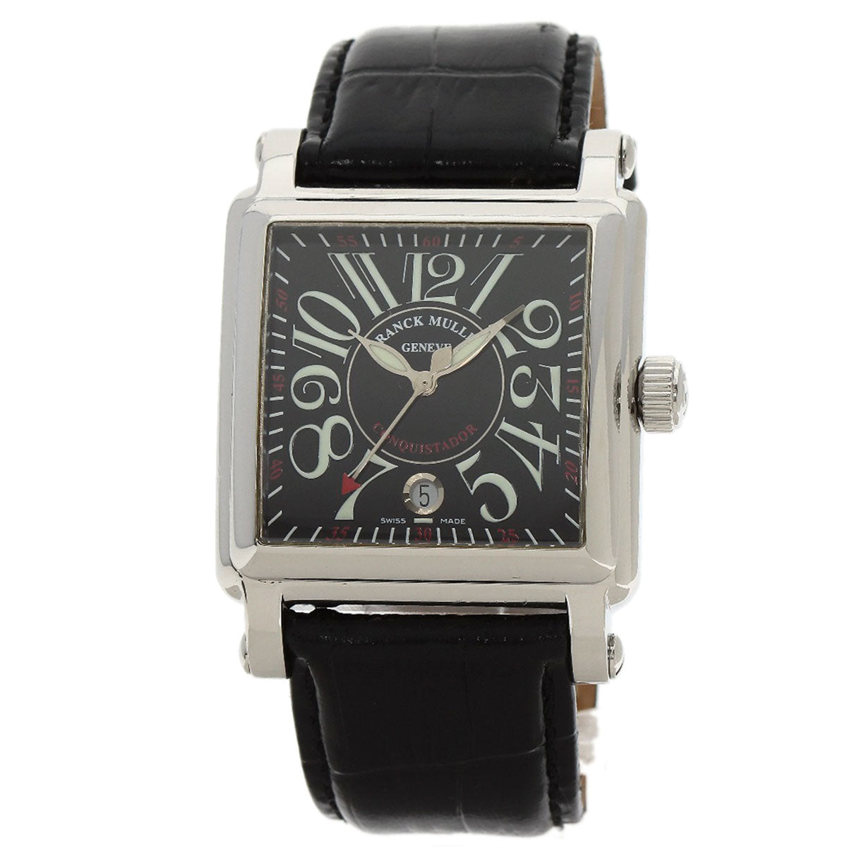 FRANCK MULLER Conquistador Watches 10000HSCACB Stainless Steel/Leather mens