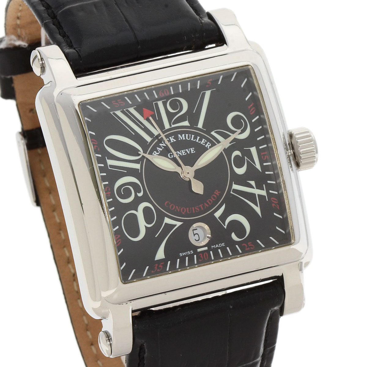 FRANCK MULLER Conquistador Watches 10000HSCACB Stainless Steel/Leather mens