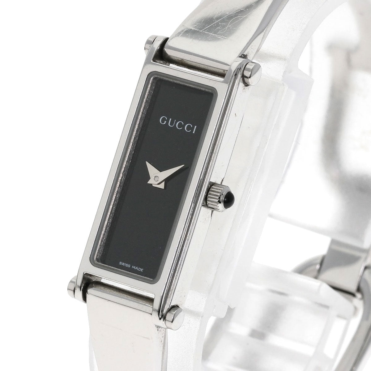 GUCCI Square face Watches 1500L Stainless Steel/Stainless Steel Ladies