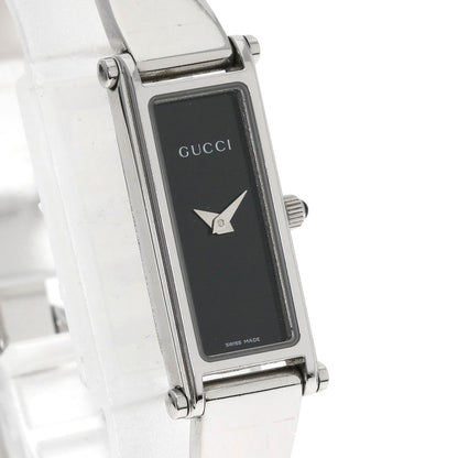GUCCI Square face Watches 1500L Stainless Steel/Stainless Steel Ladies