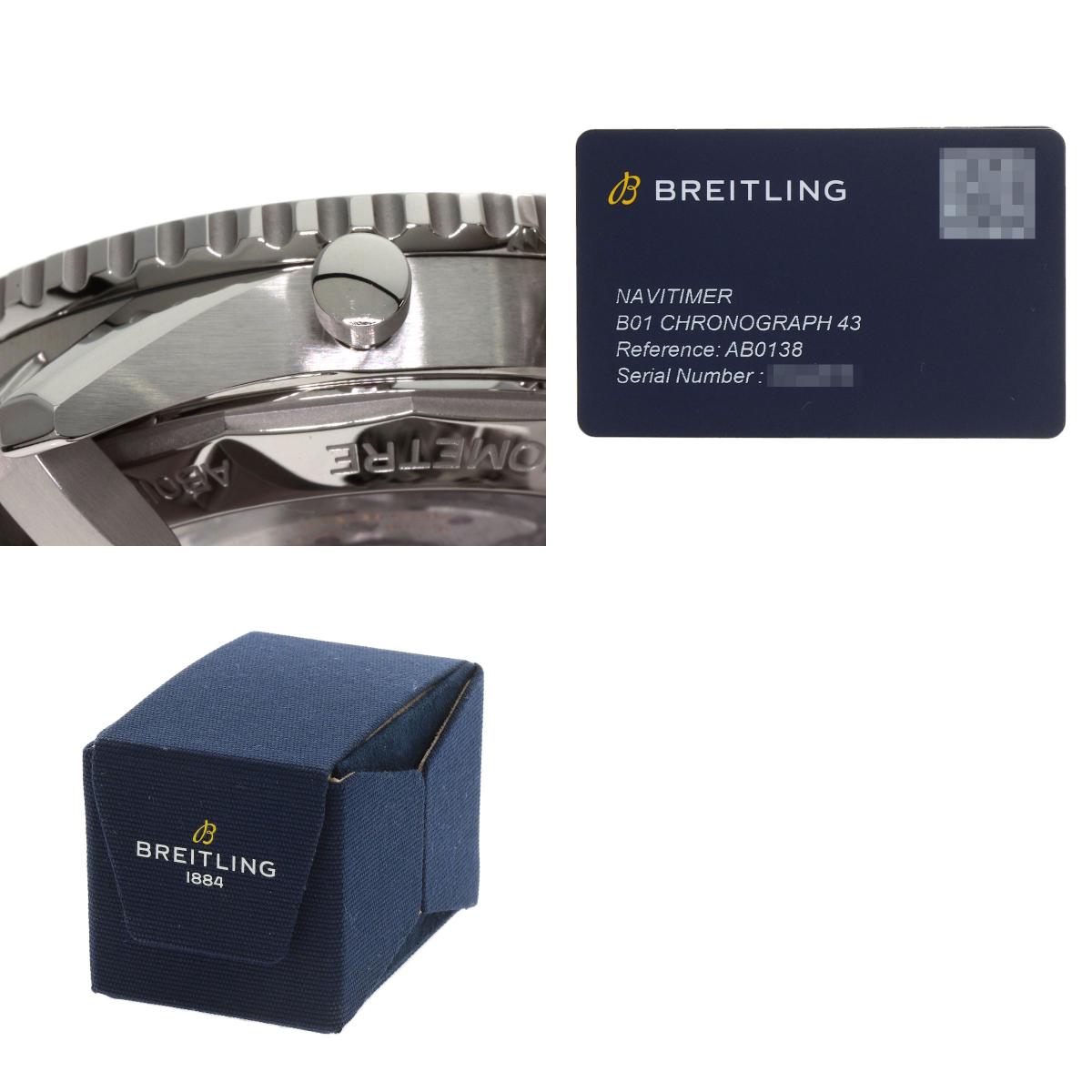 BREITLING Navitimer B01 Chronograph 43 Watches AB0138241C1A1 Stainless Steel/Stainless Steel mens