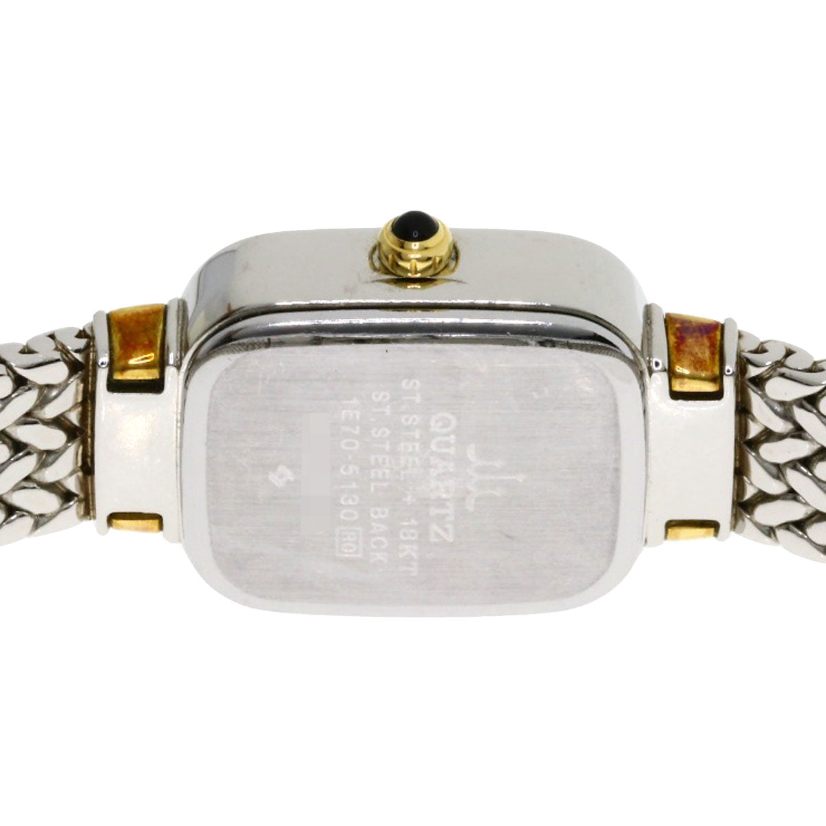 SEIKO CREDOR Square Face Diamond Watches 1E70-5130 Stainless Steel/SSxK18YG Ladies