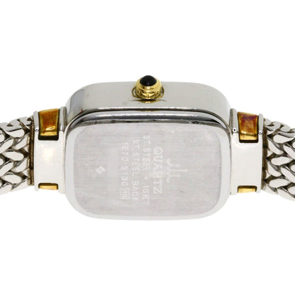 SEIKO CREDOR Square Face Diamond Watches 1E70-5130 Stainless Steel/SSxK18YG Ladies