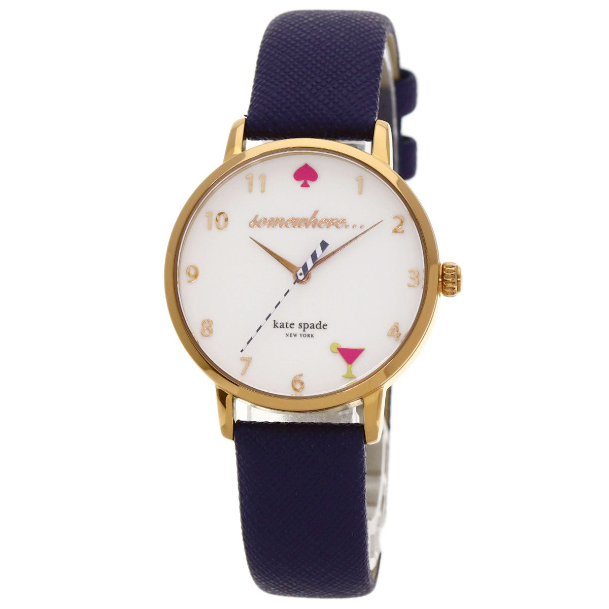 kate spade Metro Happy Hour Watches KSW1040 PGP/Leather Ladies