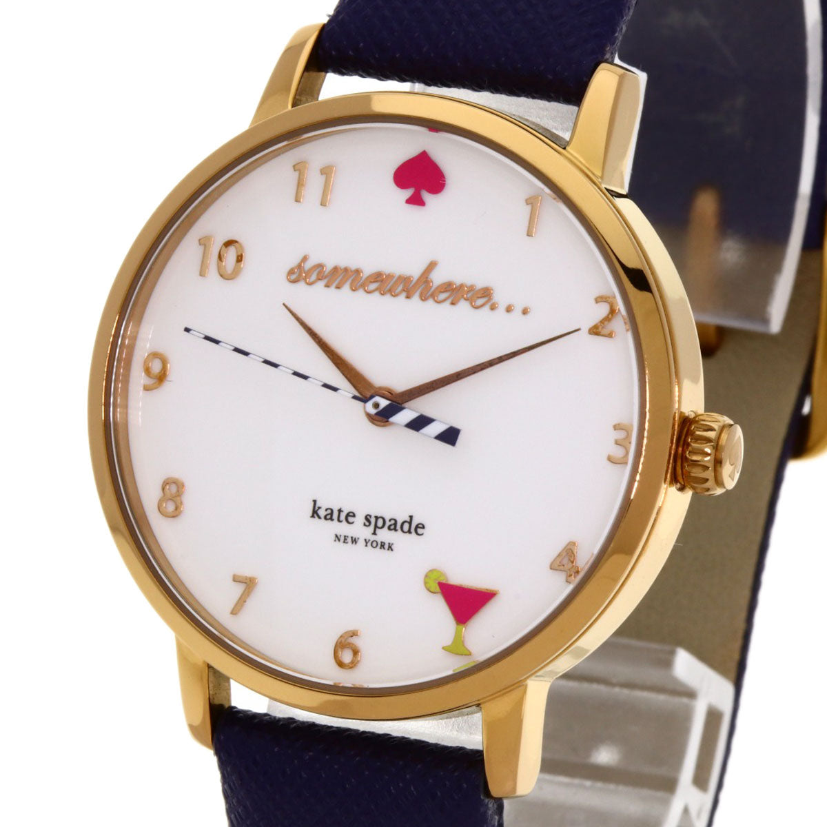 kate spade Metro Happy Hour Watches KSW1040 PGP/Leather Ladies