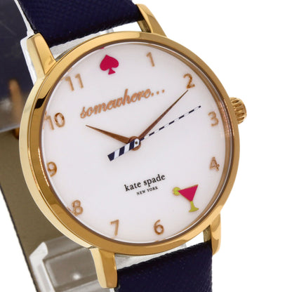 kate spade Metro Happy Hour Watches KSW1040 PGP/Leather Ladies