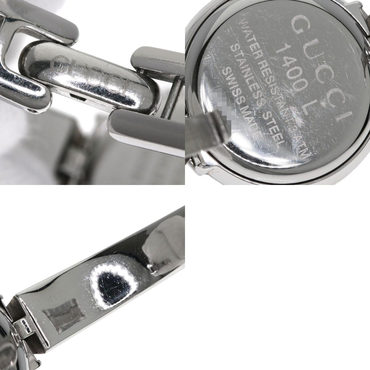 GUCCI Round face Watches 1400L Stainless Steel/Stainless Steel Ladies