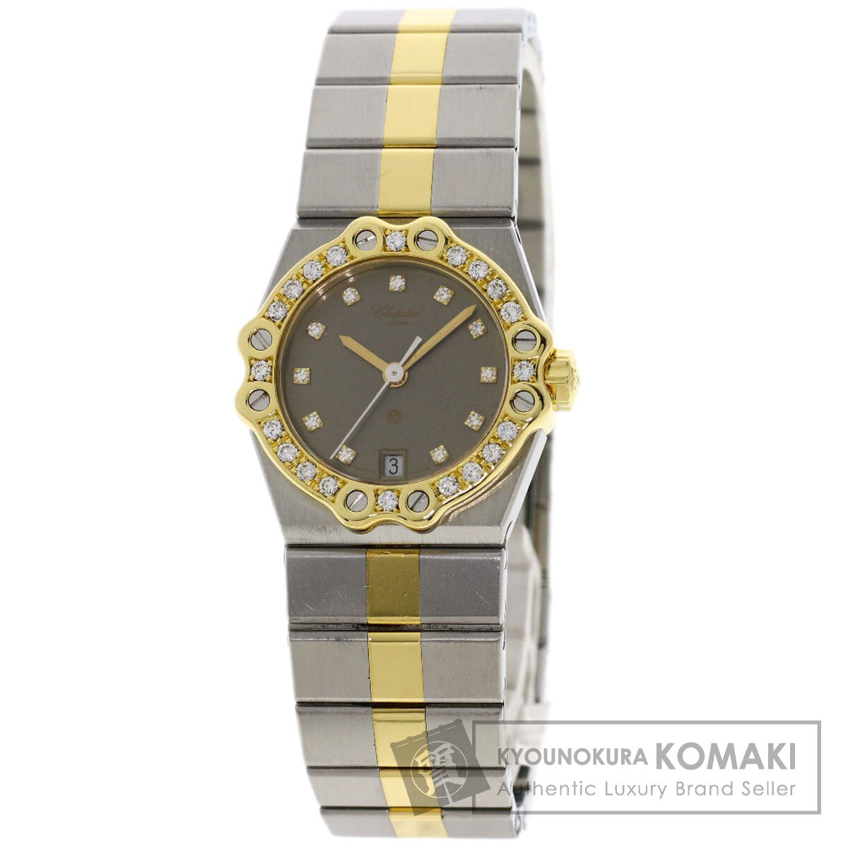 Chopard Samoritz 11P Diamond Watches 25/8024-11 Stainless Steel/SSxK18YG Ladies