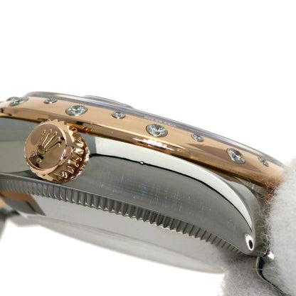 ROLEX Datejust 31 Chocolate Dial VI Diamond Watches 178341 Stainless Steel/SSxEver Rose Goal Boys