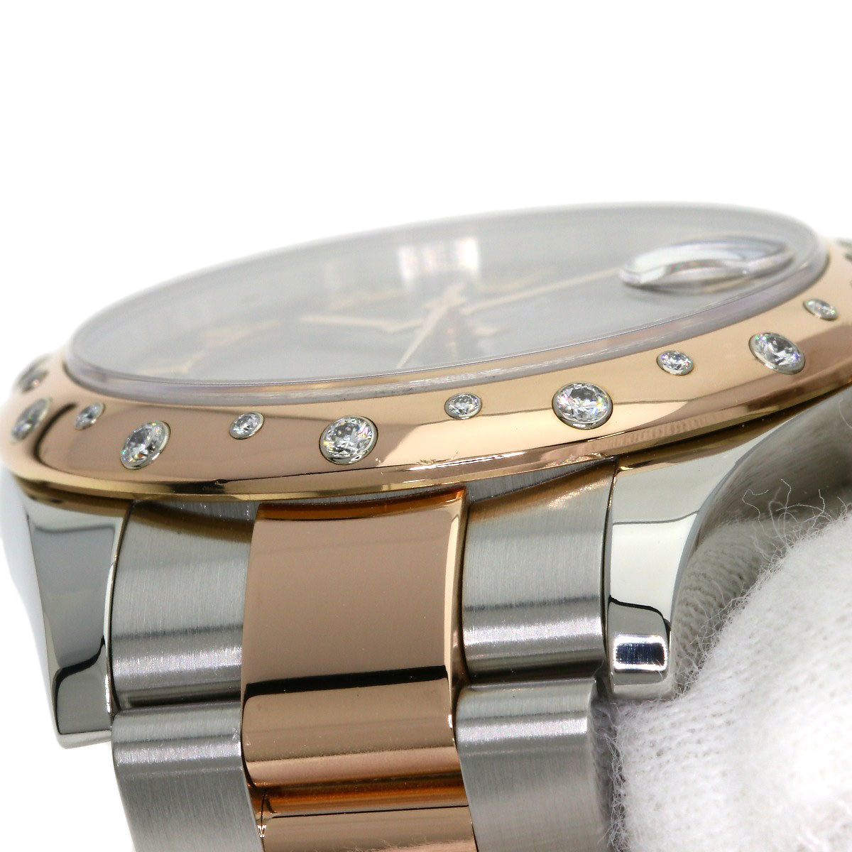 ROLEX Datejust 31 Chocolate Dial VI Diamond Watches 178341 Stainless Steel/SSxEver Rose Goal Boys