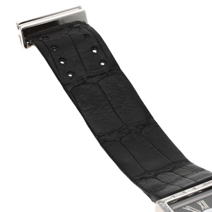 CHANEL Mademoiselle DiamondBezel Watches H0106 K18 White Gold/Leather Ladies