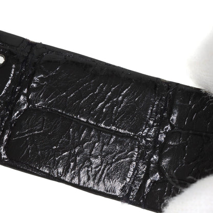 CHANEL Mademoiselle DiamondBezel Watches H0106 K18 White Gold/Leather Ladies