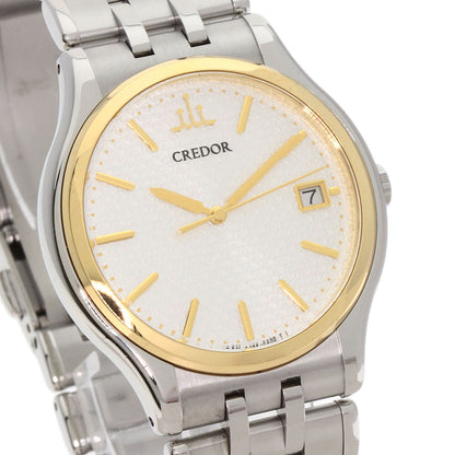 SEIKO CREDOR round face Watches GCAZ054 Stainless Steel/Stainless Steel mens