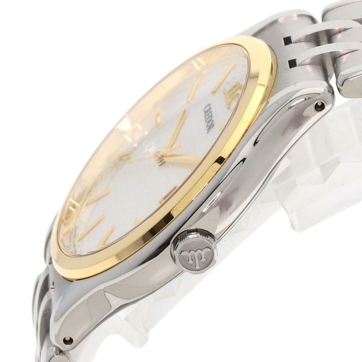 SEIKO CREDOR round face Watches GCAZ054 Stainless Steel/Stainless Steel mens