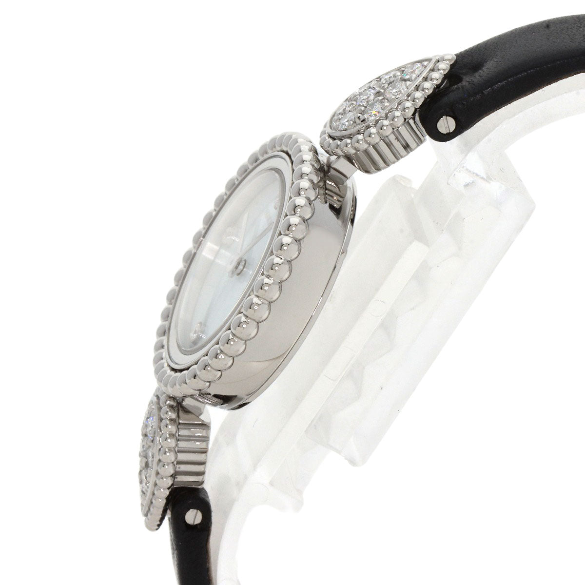Boucheron Serpent Boheme Diamond Watches WA015701 Stainless Steel/Leather Ladies