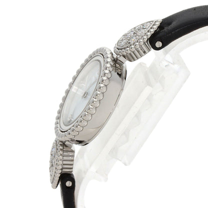 Boucheron Serpent Boheme Diamond Watches WA015701 Stainless Steel/Leather Ladies