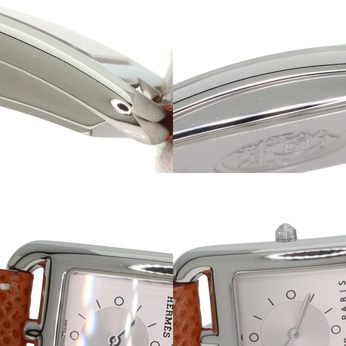 HERMES Cape Cod Duzon Watches CC3.510 Stainless Steel/Leather Ladies