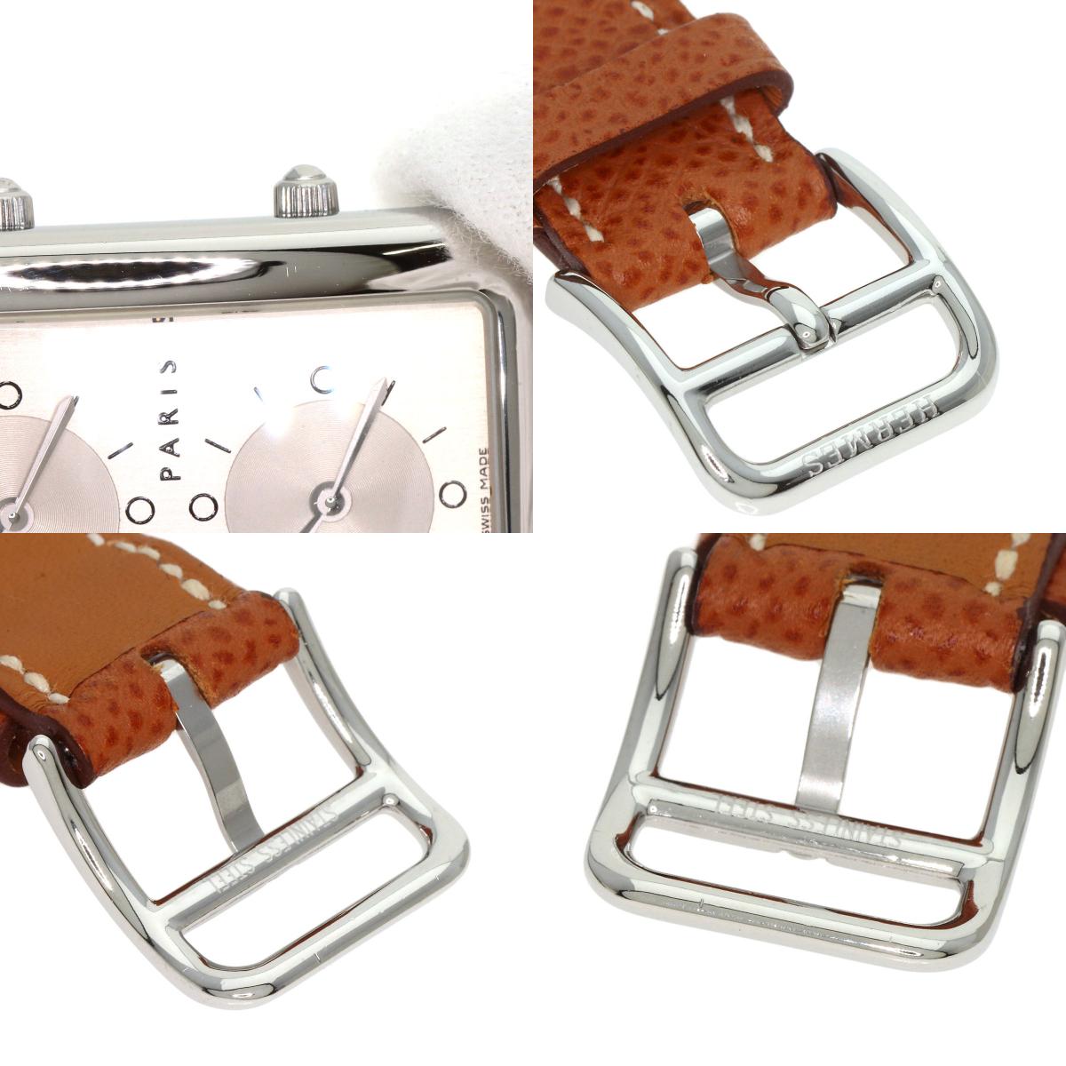 HERMES Cape Cod Duzon Watches CC3.510 Stainless Steel/Leather Ladies