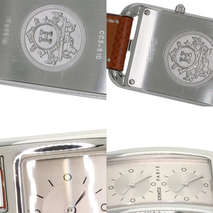 HERMES Cape Cod Duzon Watches CC3.510 Stainless Steel/Leather Ladies