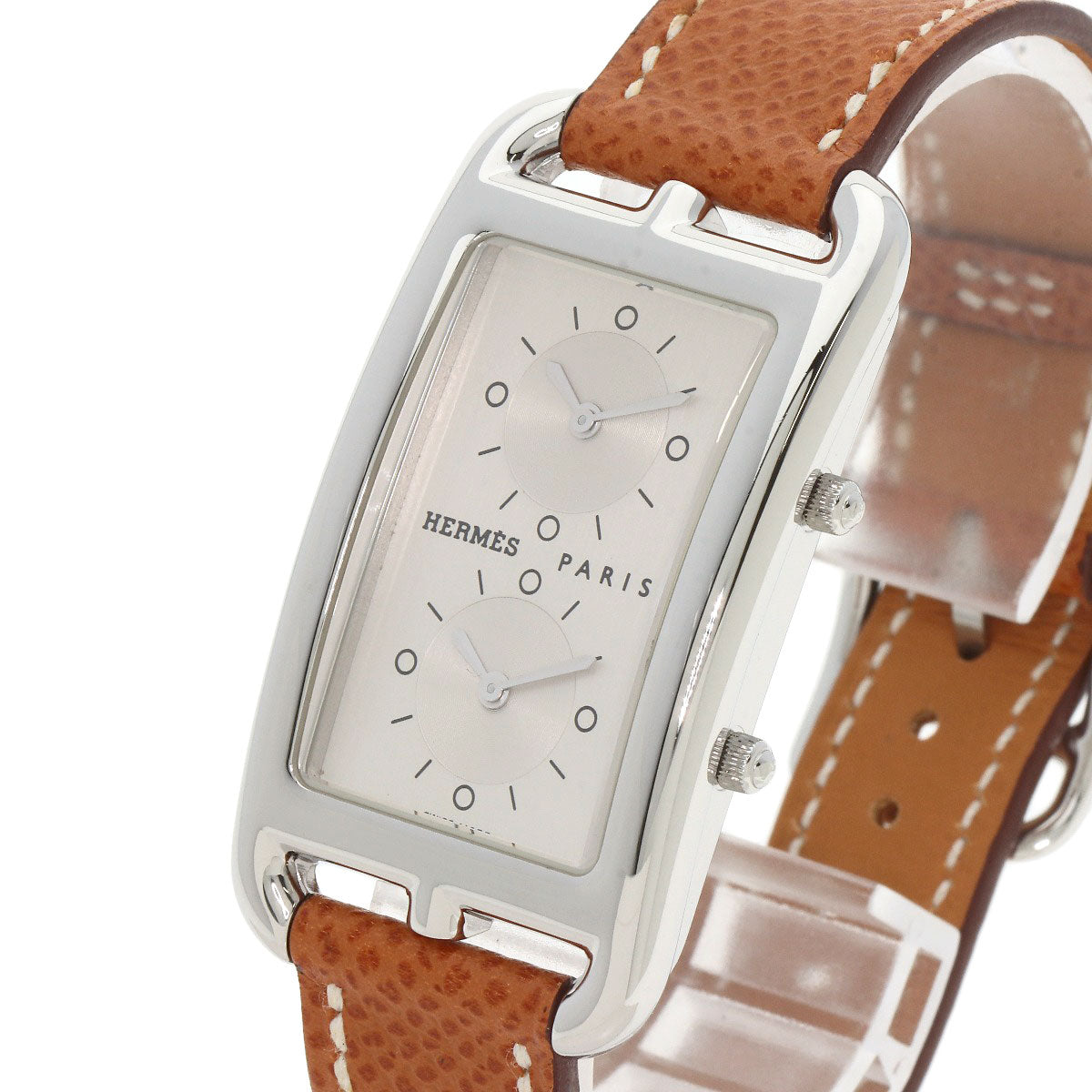 HERMES Cape Cod Duzon Watches CC3.510 Stainless Steel/Leather Ladies