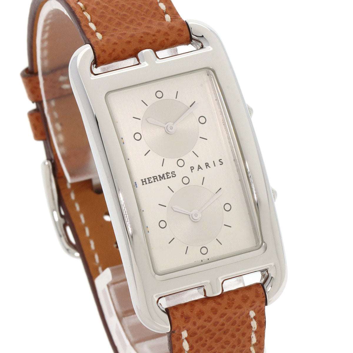 HERMES Cape Cod Duzon Watches CC3.510 Stainless Steel/Leather Ladies