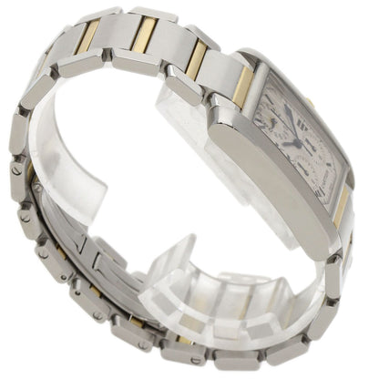 CARTIER Tank Française Chrono Reflex Watches W51004Q4 Stainless Steel/SSxK18YG mens