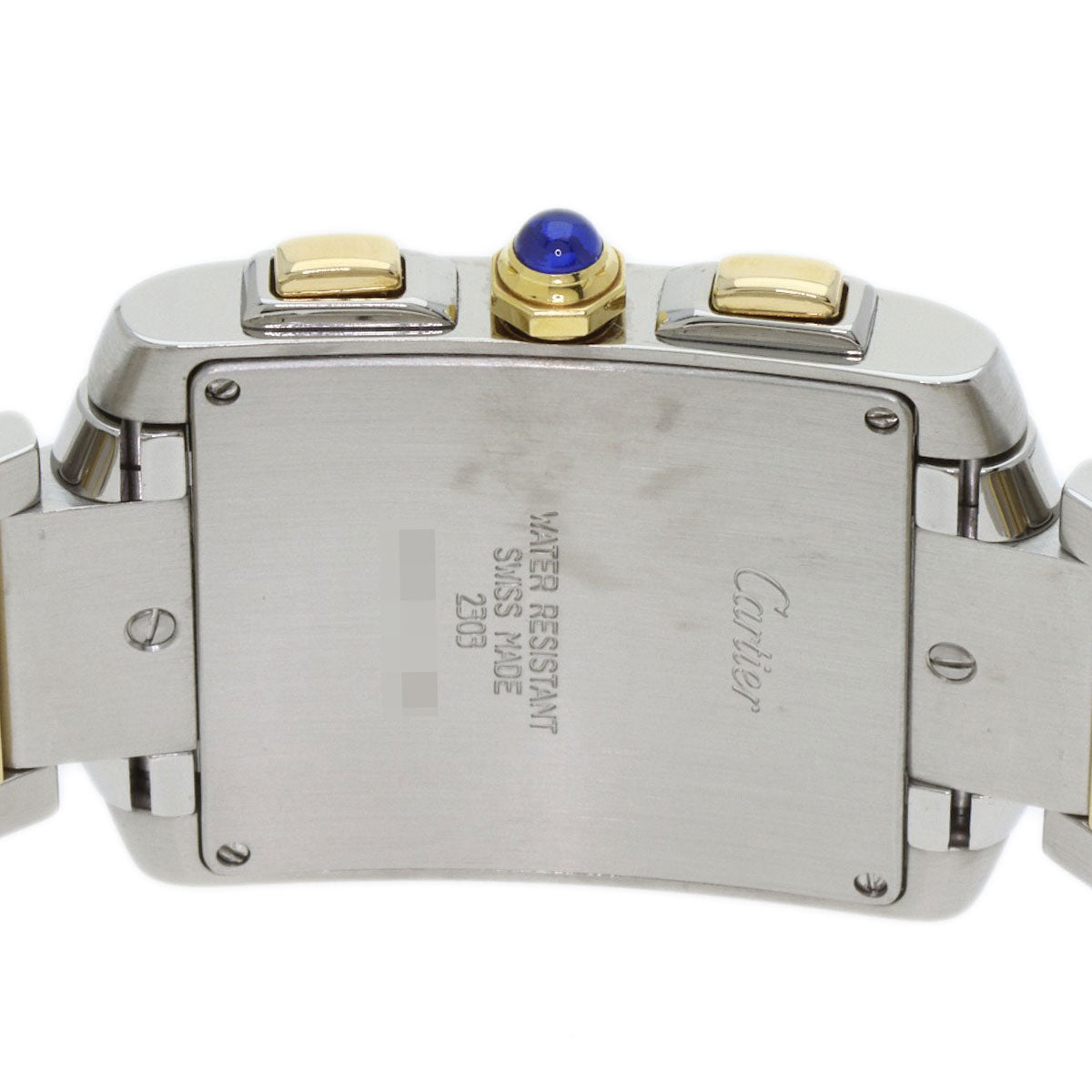 CARTIER Tank Française Chrono Reflex Watches W51004Q4 Stainless Steel/SSxK18YG mens