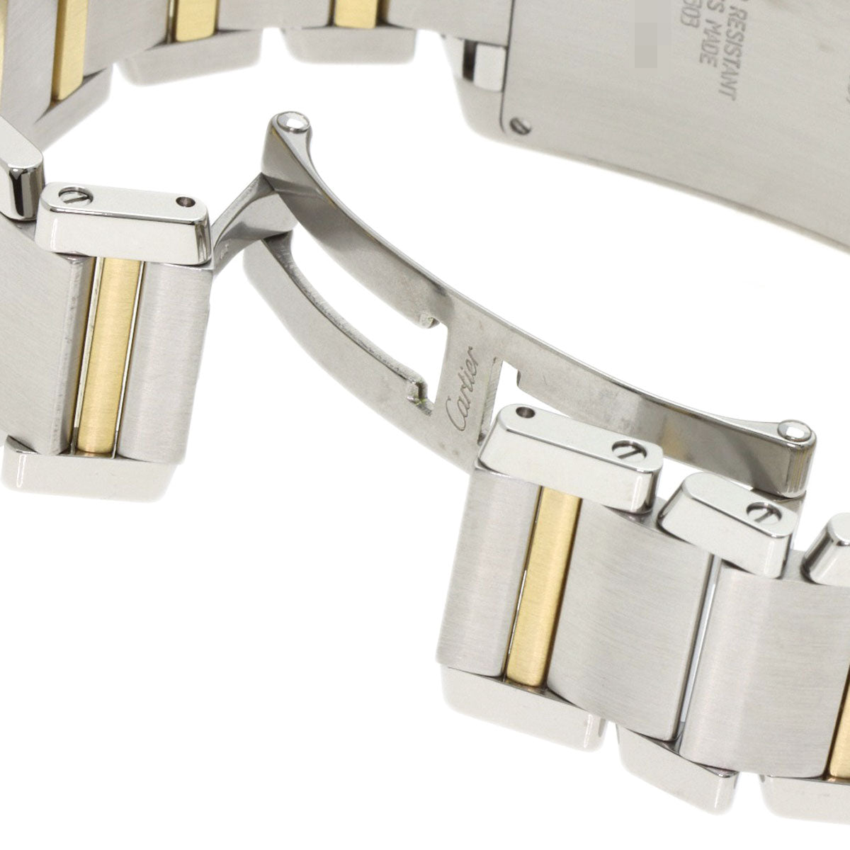 CARTIER Tank Française Chrono Reflex Watches W51004Q4 Stainless Steel/SSxK18YG mens