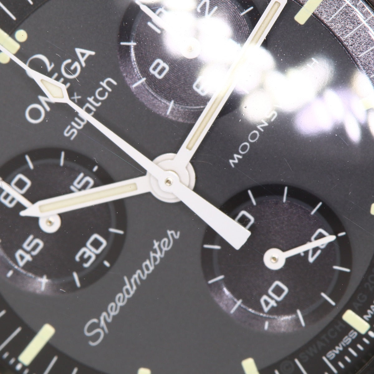 Swatch Omega collaboration MISSION TO MERCURY Watches S033A100 Ceramic/Nylon unisex