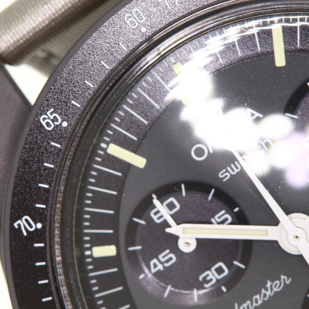 Swatch Omega collaboration MISSION TO MERCURY Watches S033A100 Ceramic/Nylon unisex