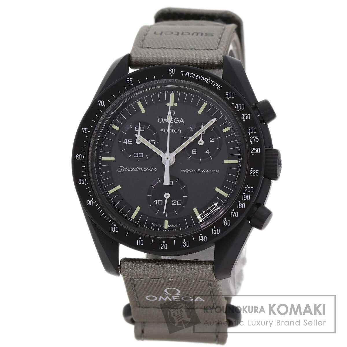 Swatch Omega collaboration MISSION TO MERCURY Watches S033A100 Ceramic/Nylon unisex