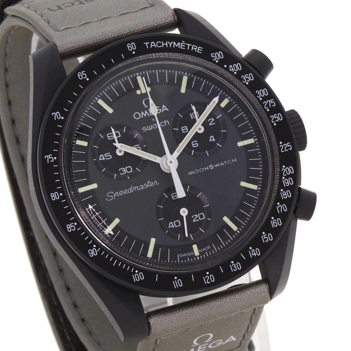 Swatch Omega collaboration MISSION TO MERCURY Watches S033A100 Ceramic/Nylon unisex