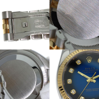 ROLEX Datejust 10P Diamond Blue Gradation Watches 116233G Stainless Steel/SSxK18YG mens