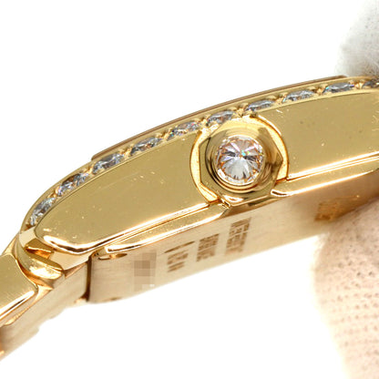 CARTIER Tank Francaise SM Diamond Watches WJTA0039 K18 Yellow Gold/18K Yellow Gold Ladies