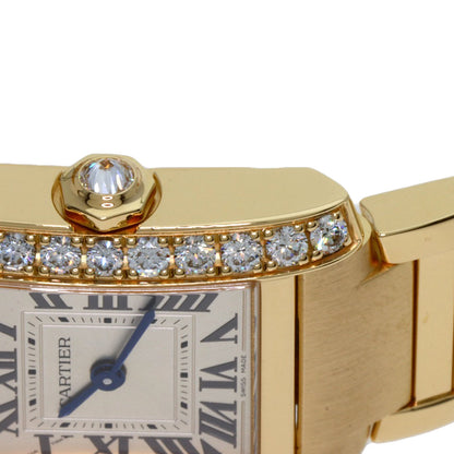 CARTIER Tank Francaise SM Diamond Watches WJTA0039 K18 Yellow Gold/18K Yellow Gold Ladies