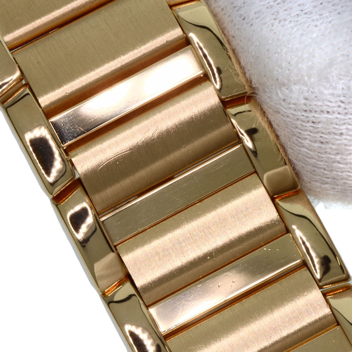 CARTIER Tank Francaise SM Diamond Watches WJTA0039 K18 Yellow Gold/18K Yellow Gold Ladies