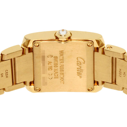 CARTIER Tank Francaise SM Diamond Watches WJTA0039 K18 Yellow Gold/18K Yellow Gold Ladies